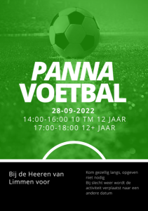 Voetbal flyer