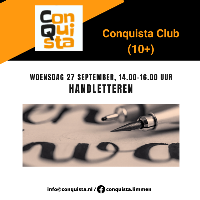 20230925 Conquista Club handletteren